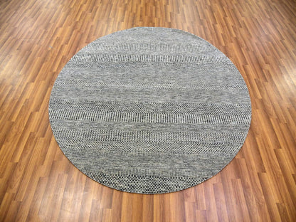 Modern / Contemporary hand-knotted wool rug in Gray, 6' x 6' — SKU O079695 (view 2)
