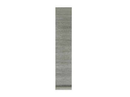 Modern / Contemporary hand-knotted wool runner in Gray, 2'8" x 19'11" — SKU O079703
