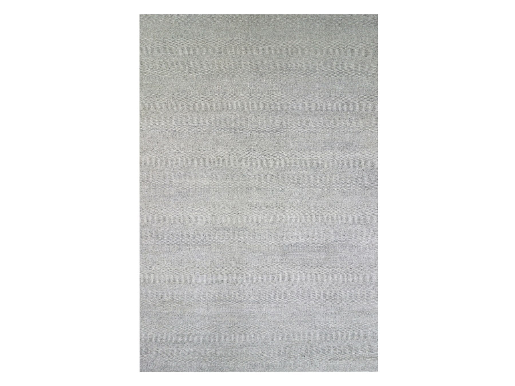 Modern / Contemporary hand-knotted wool rug in Gray, 14' x 18'3" — SKU O079711