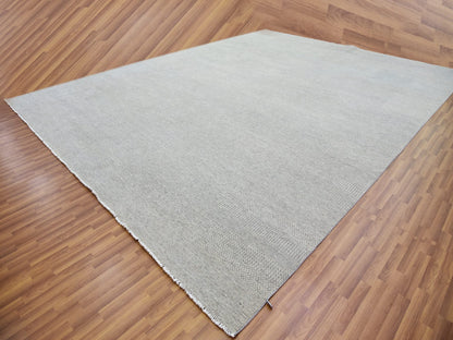 Modern / Contemporary hand-knotted wool rug in Gray, 14' x 18'3" — SKU O079711 (view 3)