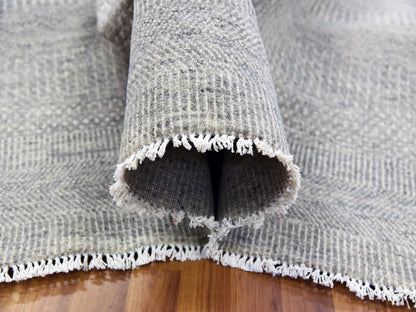 Modern / Contemporary hand-knotted wool rug in Gray, 14' x 18'3" — SKU O079711 (view 5)