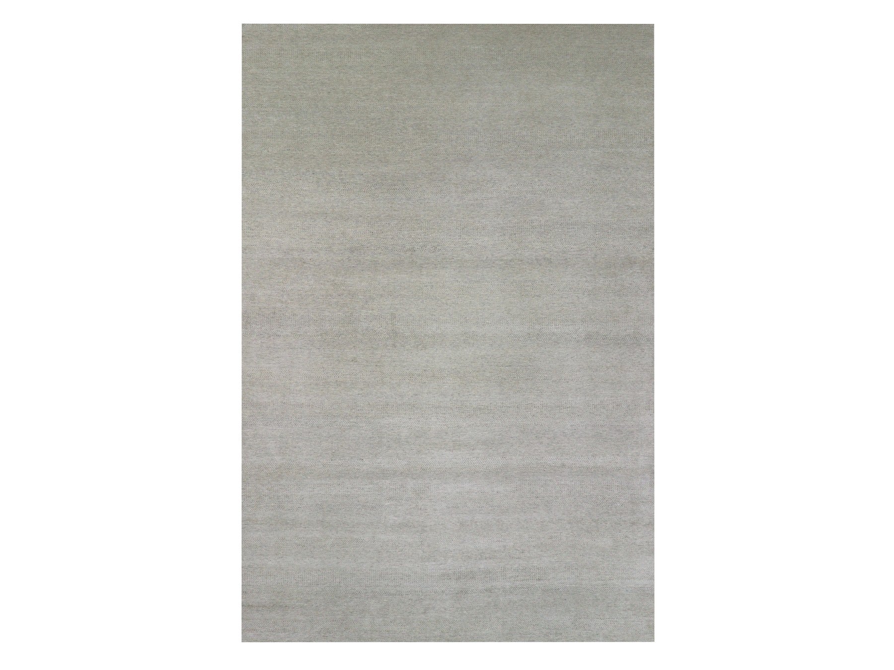 Modern / Contemporary hand-knotted wool rug in Gray, 11'10" x 18' — SKU O079712