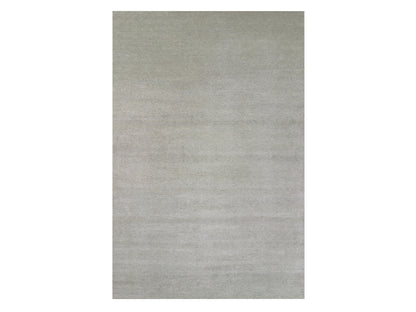 Modern / Contemporary hand-knotted wool rug in Gray, 11'10" x 18' — SKU O079712