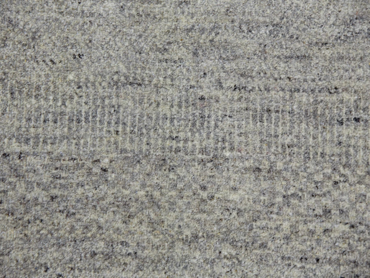 Modern / Contemporary hand-knotted wool rug in Gray, 11'10" x 18' — SKU O079712 (view 8)