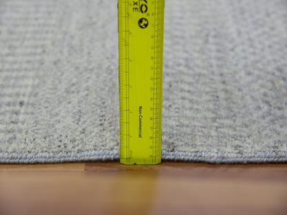 Modern / Contemporary hand-knotted wool rug in Gray, 5'11" x 6' — SKU O079715 (view 6)