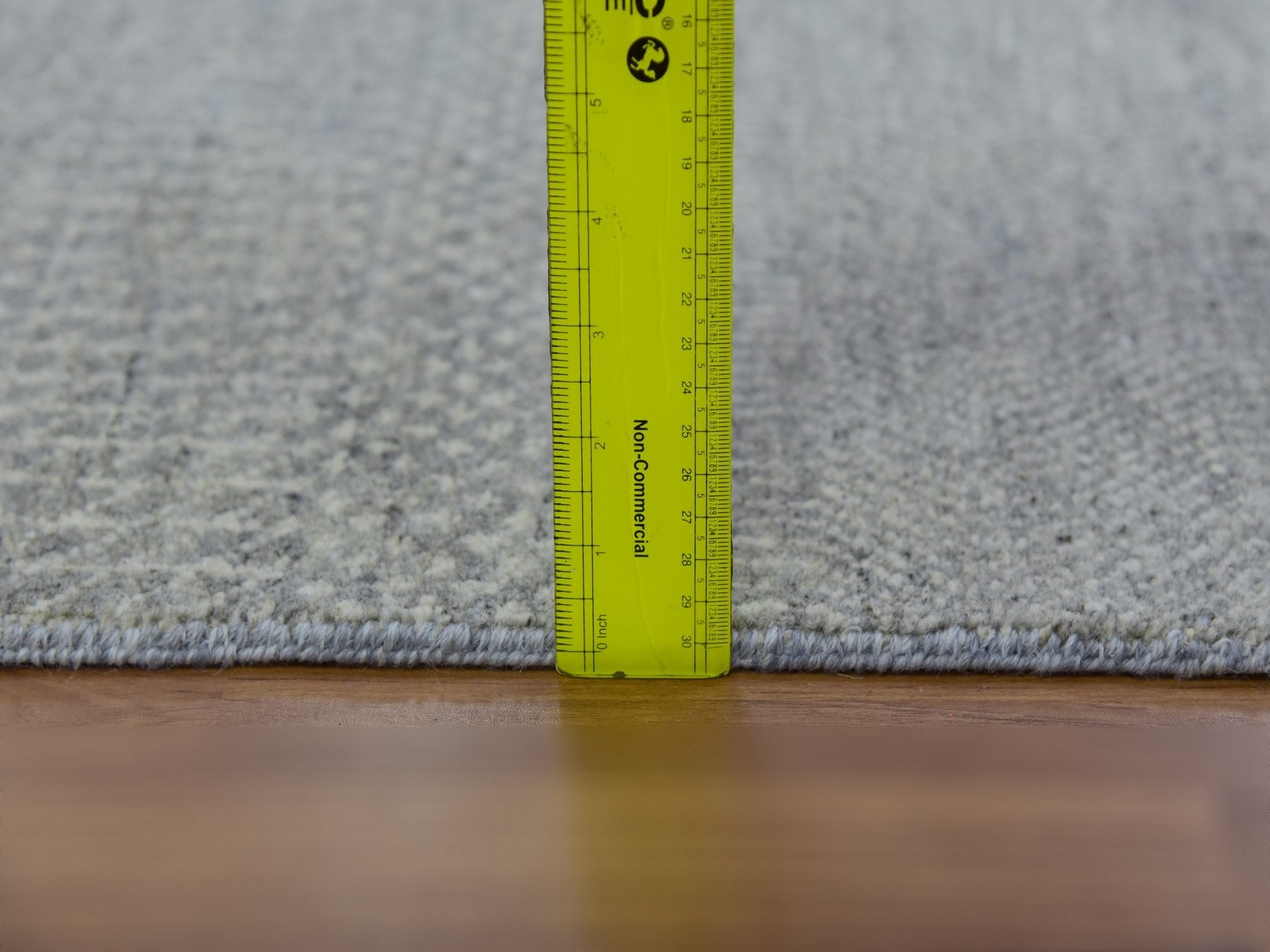 Modern / Contemporary hand-knotted wool runner in Gray, 2'7" x 32'1" — SKU O079718 (view 6)