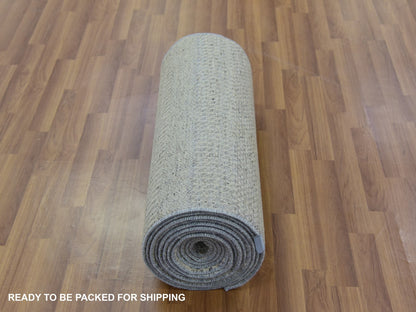 Modern / Contemporary hand-knotted wool runner in Gray, 2'6" x 21'8" — SKU O079721 (view 5)