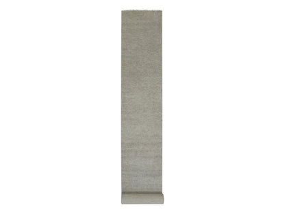Modern / Contemporary hand-knotted wool runner in Gray, 2'5" x 18'6" — SKU O079723