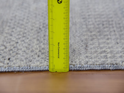 Modern / Contemporary hand-knotted wool runner in Gray, 2'5" x 18'6" — SKU O079723 (view 6)