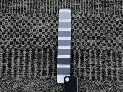 Modern / Contemporary hand-knotted wool runner in Gray, 2'5" x 32'3" — SKU O079736 (view 4)