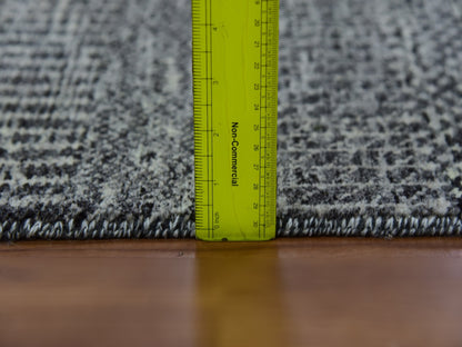 Modern / Contemporary hand-knotted wool runner in Gray, 2'5" x 32'3" — SKU O079736 (view 6)