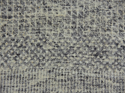 Grey 12'2" x 15'4" Modern / Contemporary Hand knotted Wool Rug - Sku: O079738