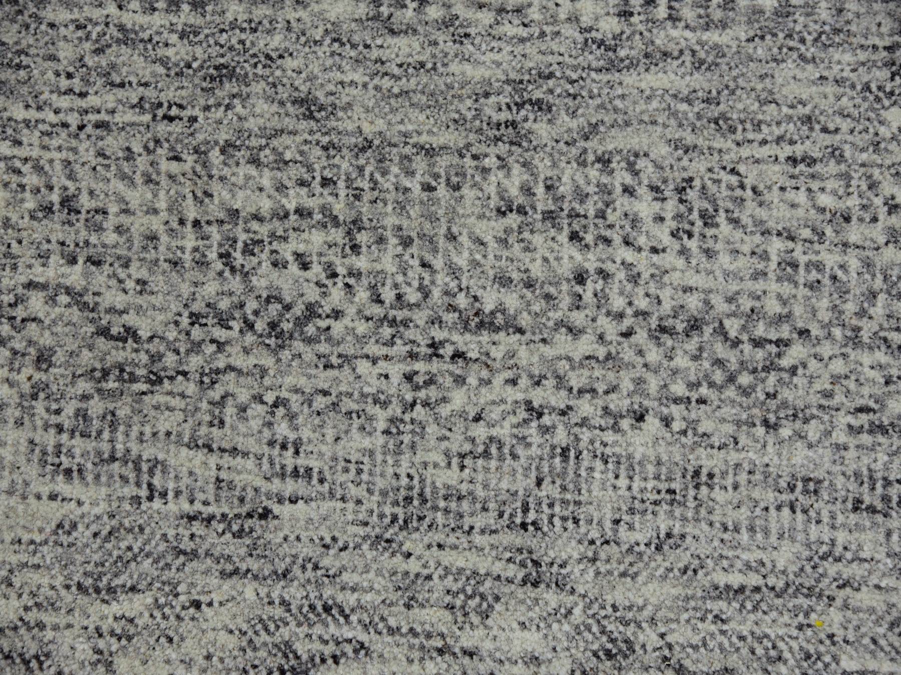 Modern / Contemporary hand-knotted wool rug in Gray, 10' x 13'10" — SKU O079739 (view 8)