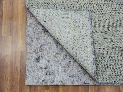 Grey 3'0" x 5'6" Modern / Contemporary Hand knotted Wool Rug - Sku: O079748