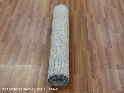 Modern / Contemporary hand-knotted wool rug in Gray, 3' x 5'6" — SKU O079749 (view 5)