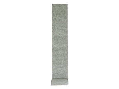 Modern / Contemporary hand-knotted wool runner in Gray, 2'5" x 29'7" — SKU O079751