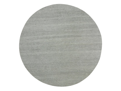 Modern / Contemporary hand-knotted wool rug in Gray, 11'2" x 11'3" — SKU O079754