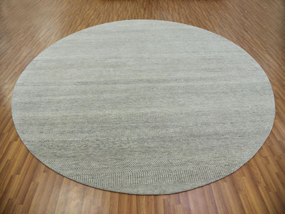 Modern / Contemporary hand-knotted wool rug in Gray, 11'2" x 11'3" — SKU O079754 (view 2)