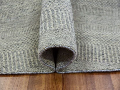 Modern / Contemporary hand-knotted wool rug in Gray, 11'2" x 11'3" — SKU O079754 (view 5)