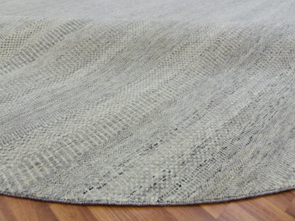 Modern / Contemporary hand-knotted wool rug in Gray, 11'2" x 11'3" — SKU O079754 (view 6)