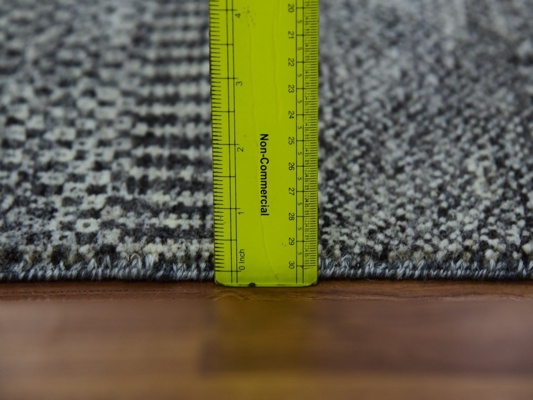 Modern / Contemporary hand-knotted wool runner in Gray, 2'4" x 27'9" — SKU O079758 (view 6)