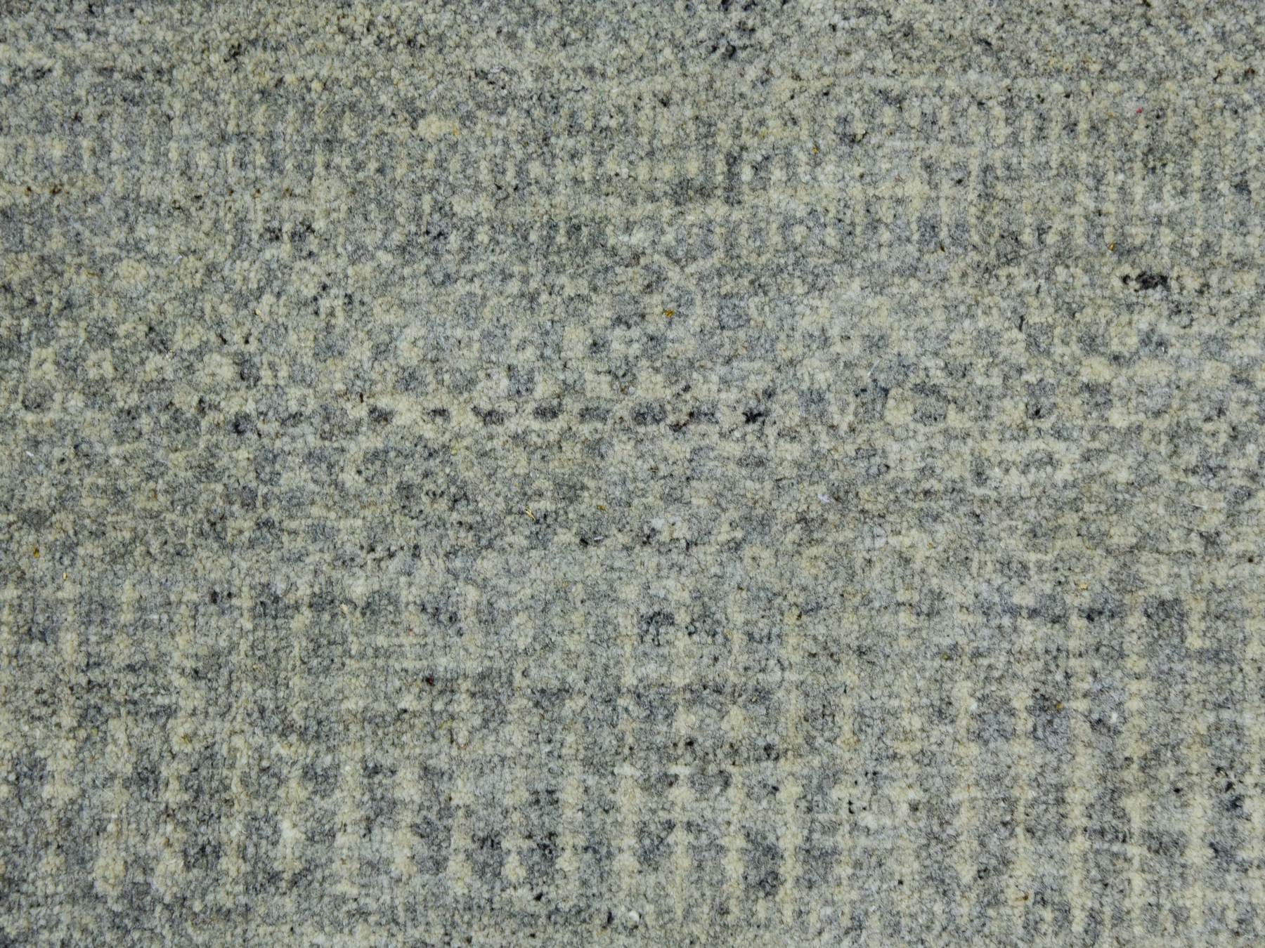 Modern / Contemporary hand-knotted wool rug in Gray, 11'10" x 15'4" — SKU O079760 (view 8)