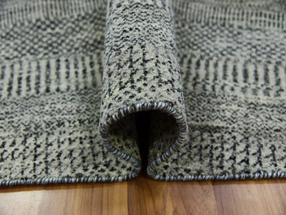 Modern / Contemporary hand-knotted wool rug in Gray, 12'1" x 12'1" — SKU O079761 (view 5)