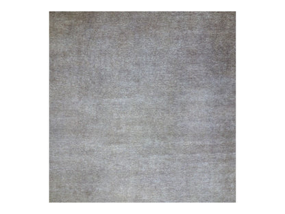 Grey 12'0" x 12'1" Modern / Contemporary Hand knotted Wool Rug - Sku: O079766