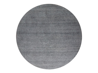 Grey 13'8" x 13'8" Modern / Contemporary Hand knotted Wool Rug - Sku: O079767