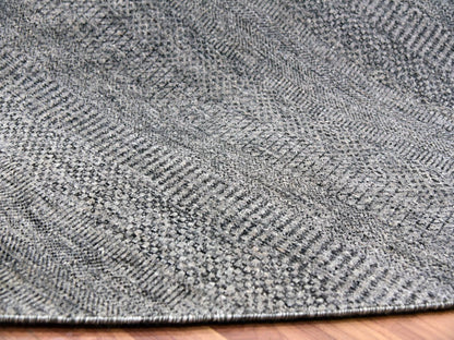 Grey 13'8" x 13'8" Modern / Contemporary Hand knotted Wool Rug - Sku: O079767