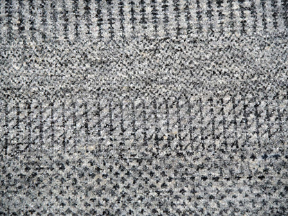 Grey 13'8" x 13'8" Modern / Contemporary Hand knotted Wool Rug - Sku: O079767