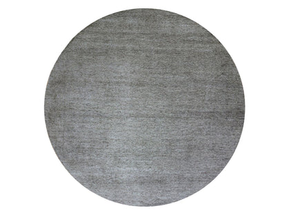 Grey 11'11" x 12'0" Modern / Contemporary Hand knotted Wool Rug - Sku: O079774