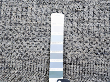 Grey 11'11" x 12'0" Modern / Contemporary Hand knotted Wool Rug - Sku: O079774