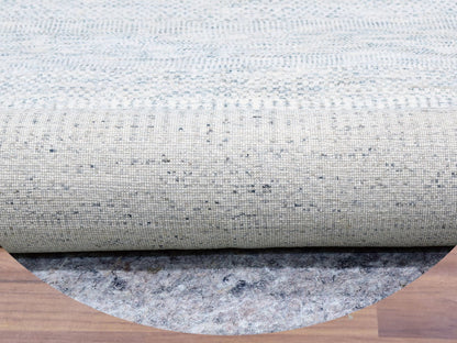 Grey 11'10" x 11'10" Modern / Contemporary Hand knotted Wool Rug - Sku: O079776