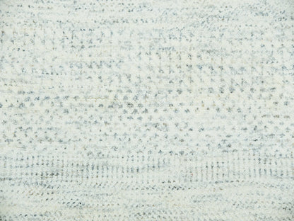 Grey 8'0" x 10'1" Modern / Contemporary Hand knotted Wool Rug - Sku: O079783