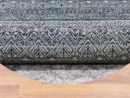 Grey 9'11" x 10'0" Modern / Contemporary Hand knotted Wool Rug - Sku: O079785