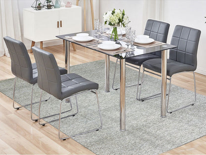 Grey 8'1" x 9'11" Modern / Contemporary Hand knotted Wool Rug - Sku: O079793