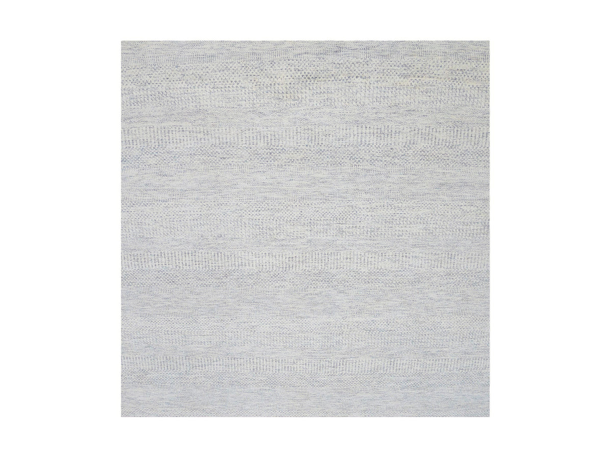 Modern / Contemporary hand-knotted wool rug in Gray, 6'0" x 6'0", SKU O079797