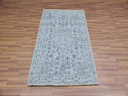 Ivory 2'11" x 5'3" Mamluk Hand knotted Wool Rug - Sku: O079810