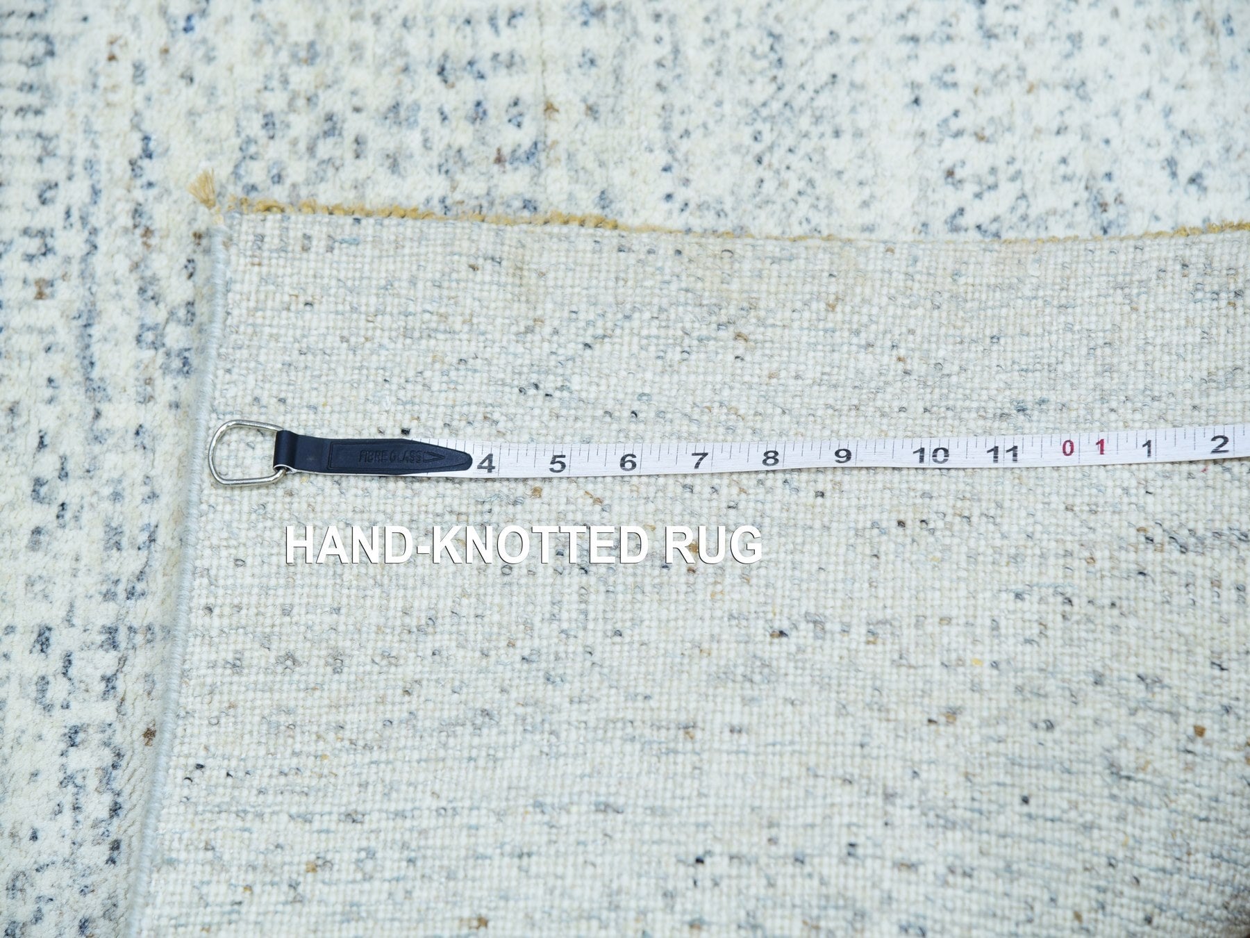 Modern / Contemporary hand-knotted wool runner in Gray, 2'6" x 8'1", SKU O079819