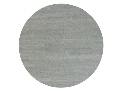 Grey 13'5" x 13'5" Modern / Contemporary Hand knotted Wool Rug - Sku: O079859