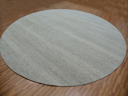 Grey 13'5" x 13'5" Modern / Contemporary Hand knotted Wool Rug - Sku: O079859