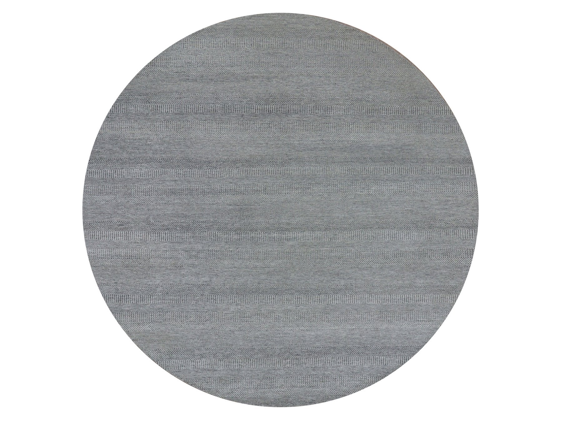 Modern / Contemporary hand-knotted wool rug in Gray, 12'0" x 12'0", SKU O079861