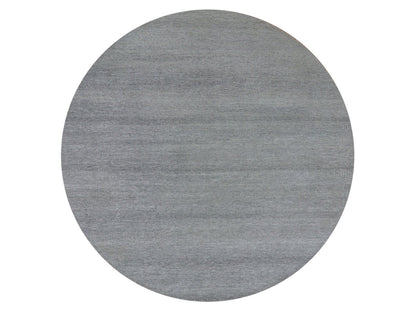 Grey 12'0" x 12'0" Modern / Contemporary Hand knotted Wool Rug - Sku: O079861