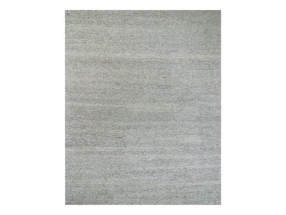Grey 12'0" x 15'0" Modern / Contemporary Hand knotted Wool Rug - Sku: O079865