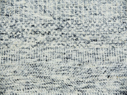 Grey 12'0" x 15'0" Modern / Contemporary Hand knotted Wool Rug - Sku: O079865