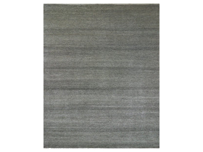 Grey 12'1" x 15'1" Modern / Contemporary Hand knotted Wool Rug - Sku: O079868