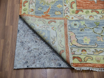 Red 12'1" x 4'7" Oushak / Peshawar Hand knotted Wool Rug - Sku: O079901