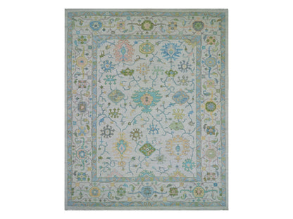 Ivory 12'2" x 15'0" Oushak And Peshawar Hand knotted Wool Rug - Sku: O079904