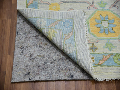 Ivory 12'2" x 15'0" Oushak And Peshawar Hand knotted Wool Rug - Sku: O079904